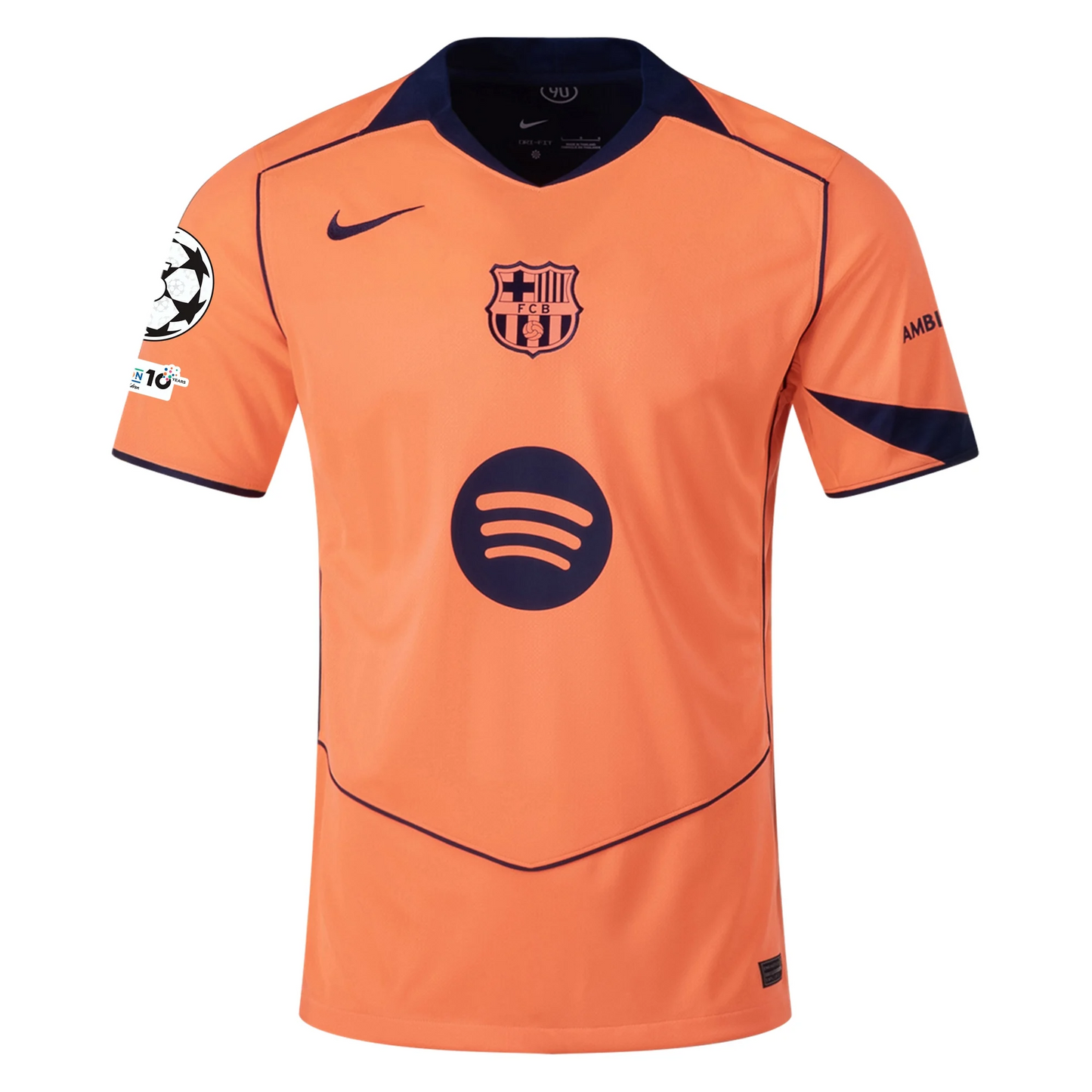 FC Barcelona 2025/26 Third Orange Jersey Marcus Rashford #14