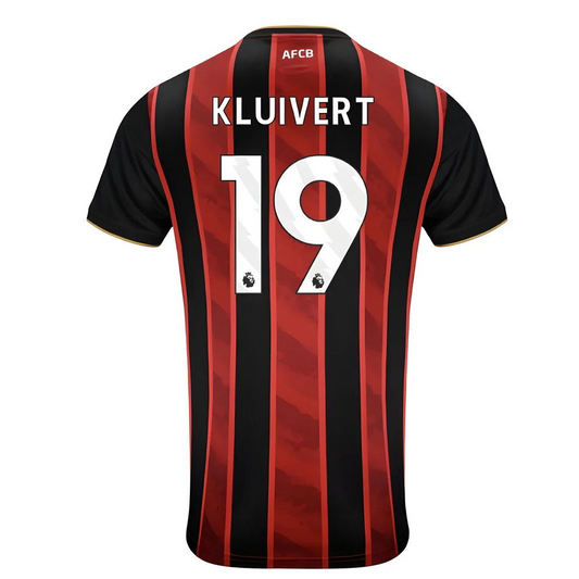 Bournemouth 2025/26 Home Red Jersey Justin Kluivert #19