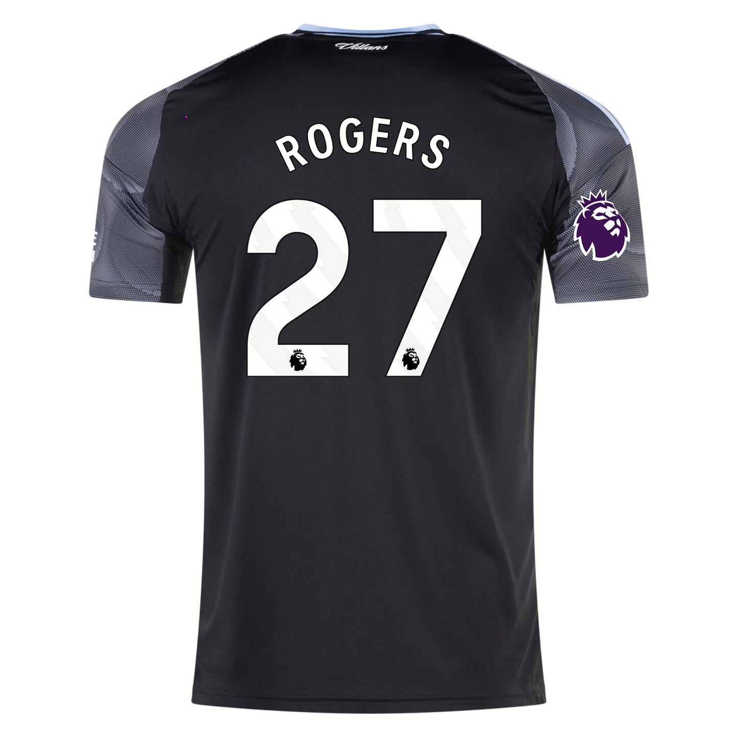 Aston Villa 2025/26 Away Black Jersey Morgan Rogers #27