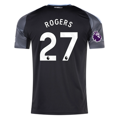 Aston Villa 2025/26 Away Black Jersey Morgan Rogers #27