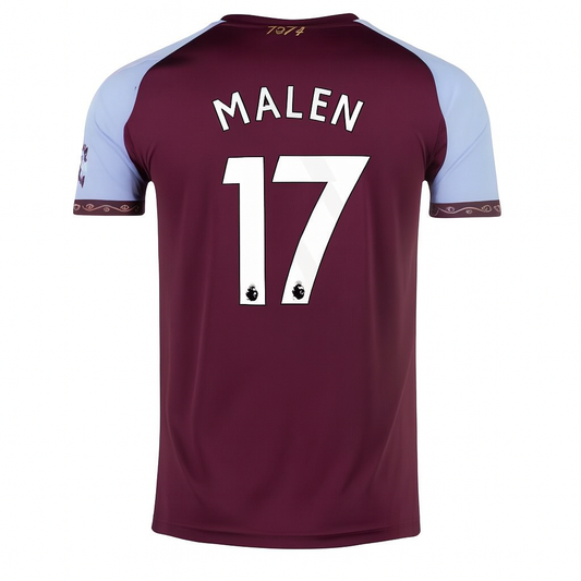 Aston Villa 2025/26 Home Burgundy Jersey Donyell Malen #17
