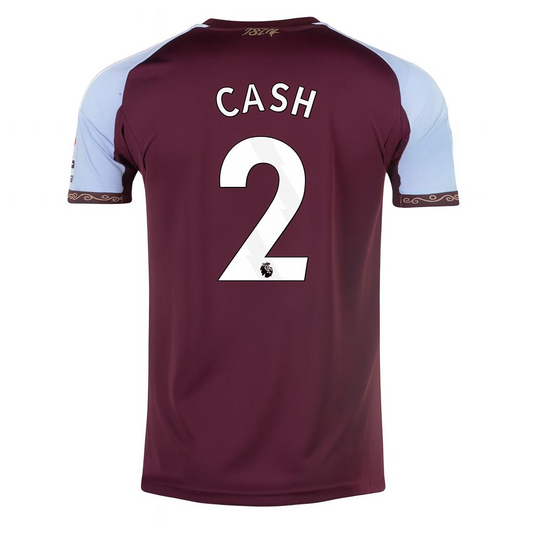 Aston Villa 2025/26 Home Burgundy Jersey Matty Cash #2