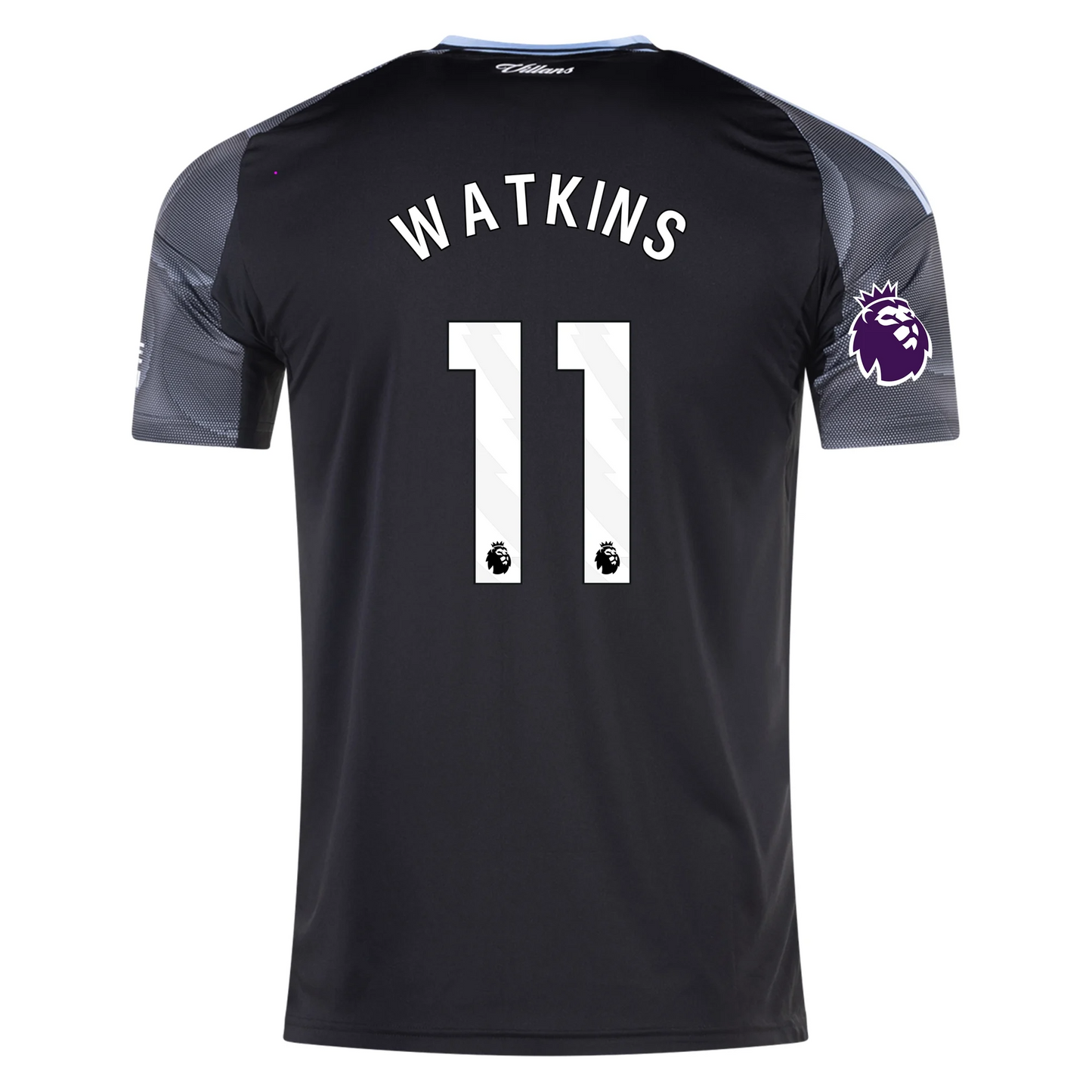 Aston Villa 2025/26 Away Black Jersey Ollie Watkins #11