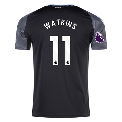 Aston Villa 2025/26 Away Black Jersey Ollie Watkins #11