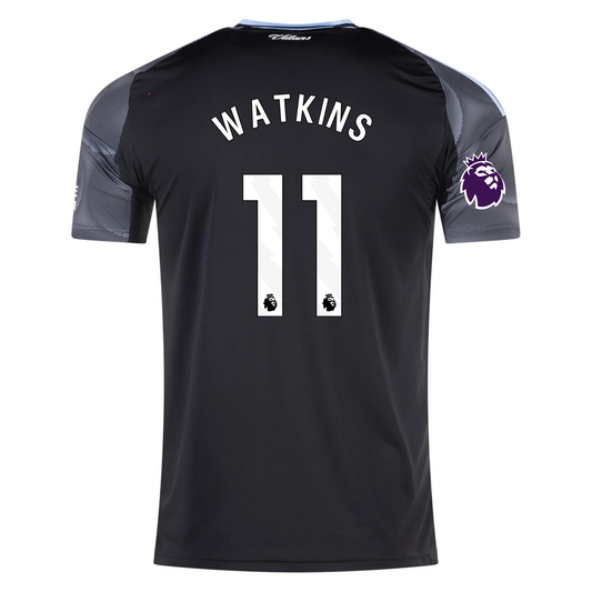 Aston Villa 2025/26 Away Black Jersey Ollie Watkins #11