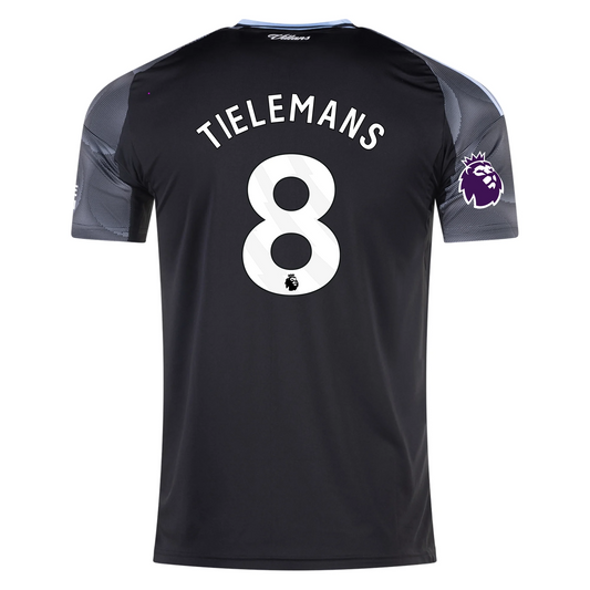Aston Villa 2025/26 Away Black Jersey Youri Tielemans #8