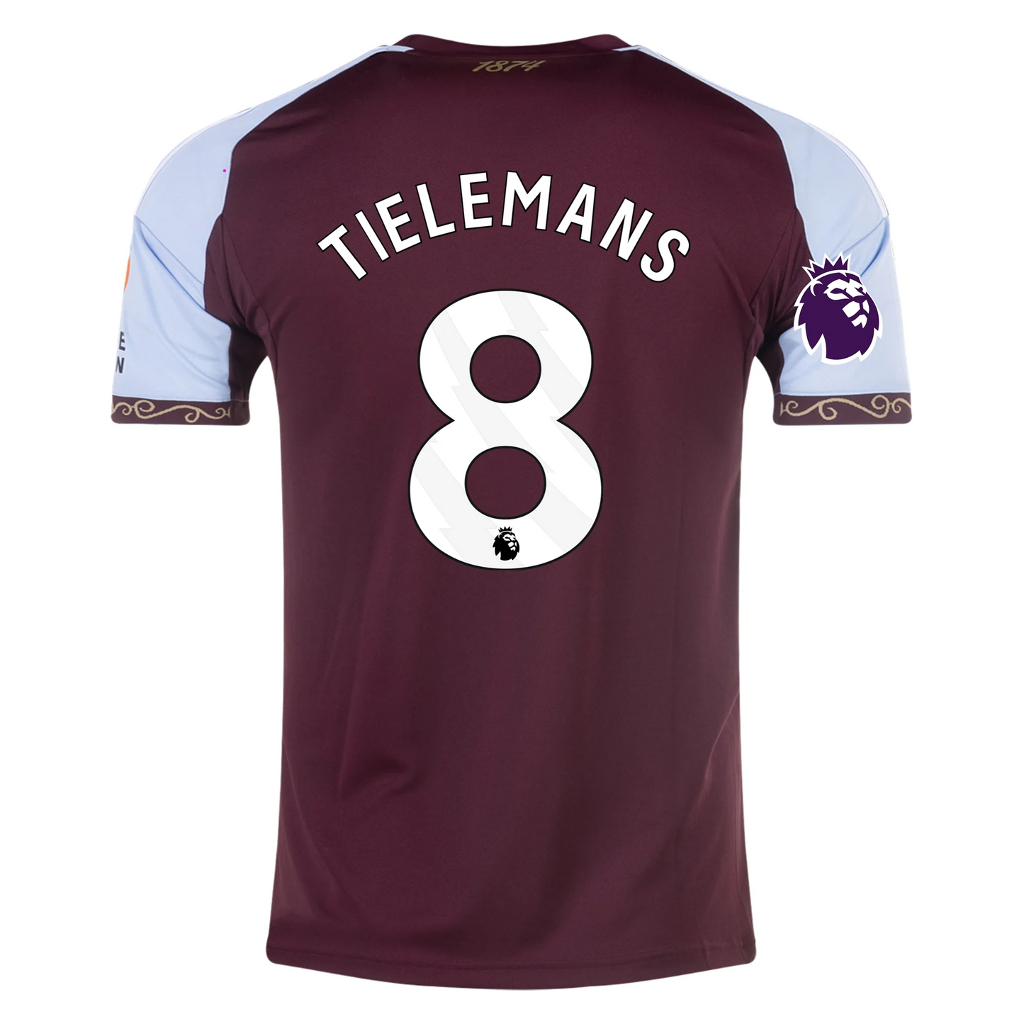 Aston Villa 2025/26 Home Burgundy Jersey Youri Tielemans #8