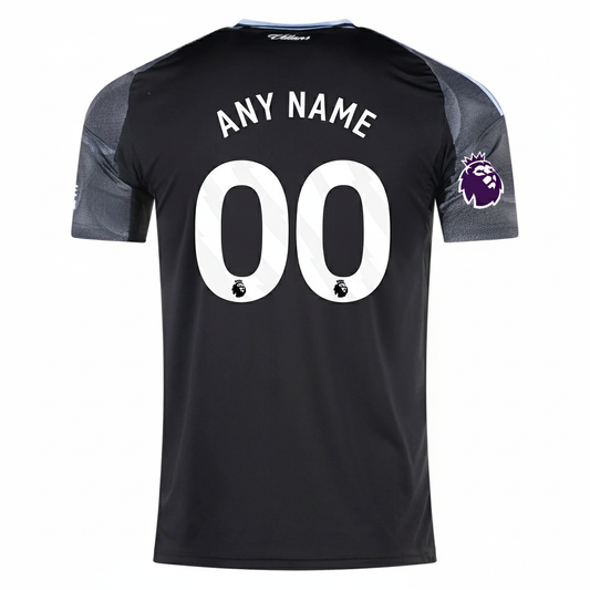 Aston Villa 2025/26 Away Black Jersey Custom