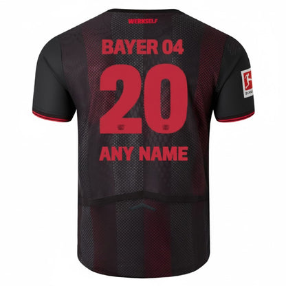 Bayer 04 Leverkusen Home Black Custom Jersey 2025/2026