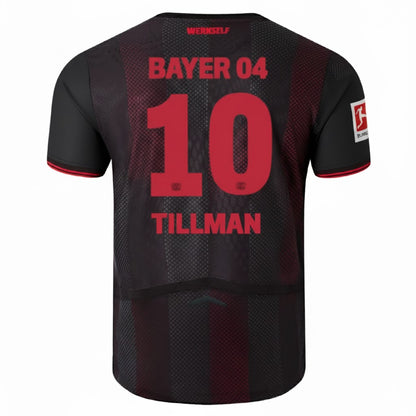 Bayer 04 Leverkusen Home Black Jersey 2025/2026 Malik Tillman #10