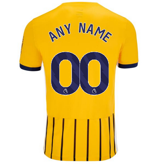Brighton 2025/26 Third Yellow Jersey Custom