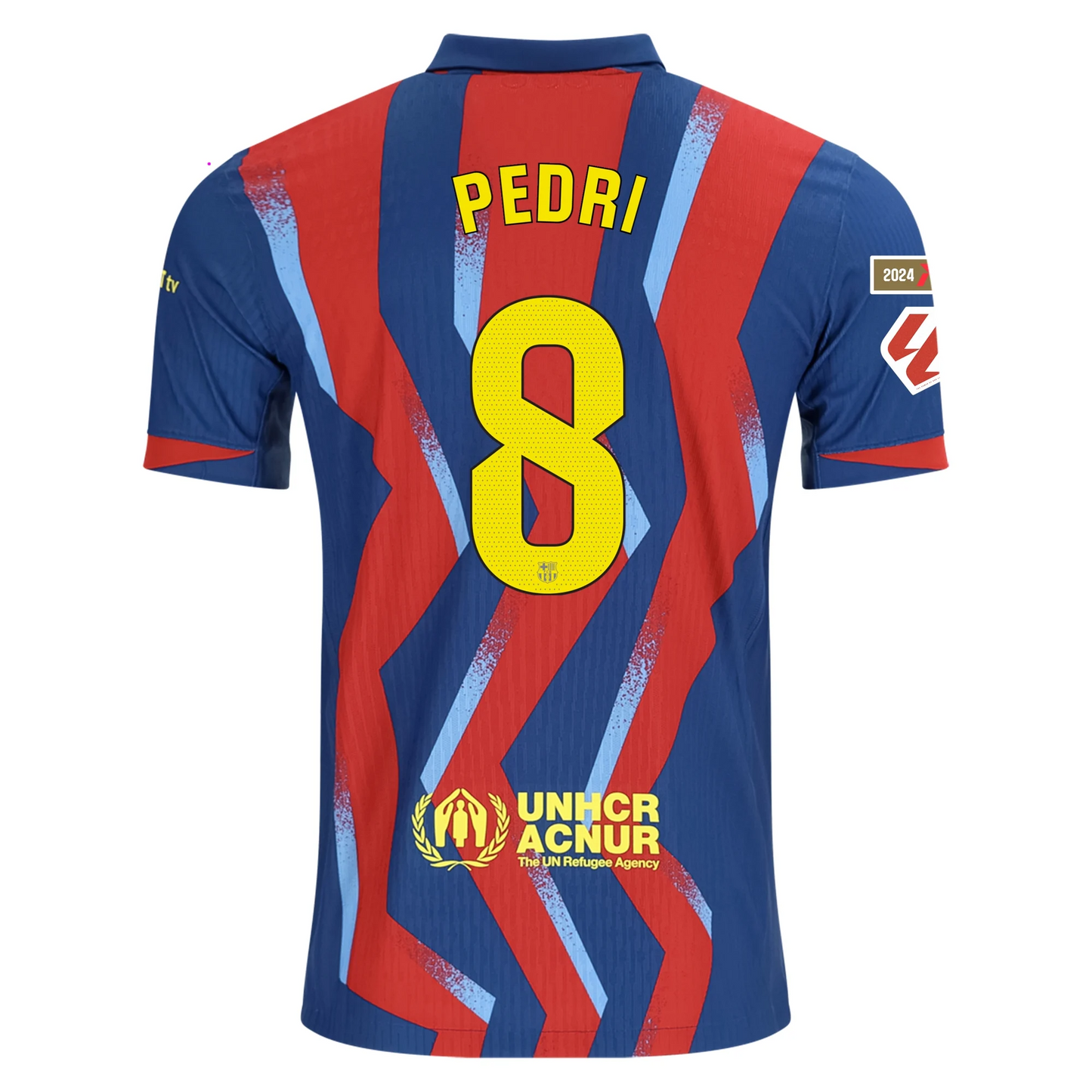 FC Barcelona 2025/26 Fourth Blue/Red Jersey Pedri #8
