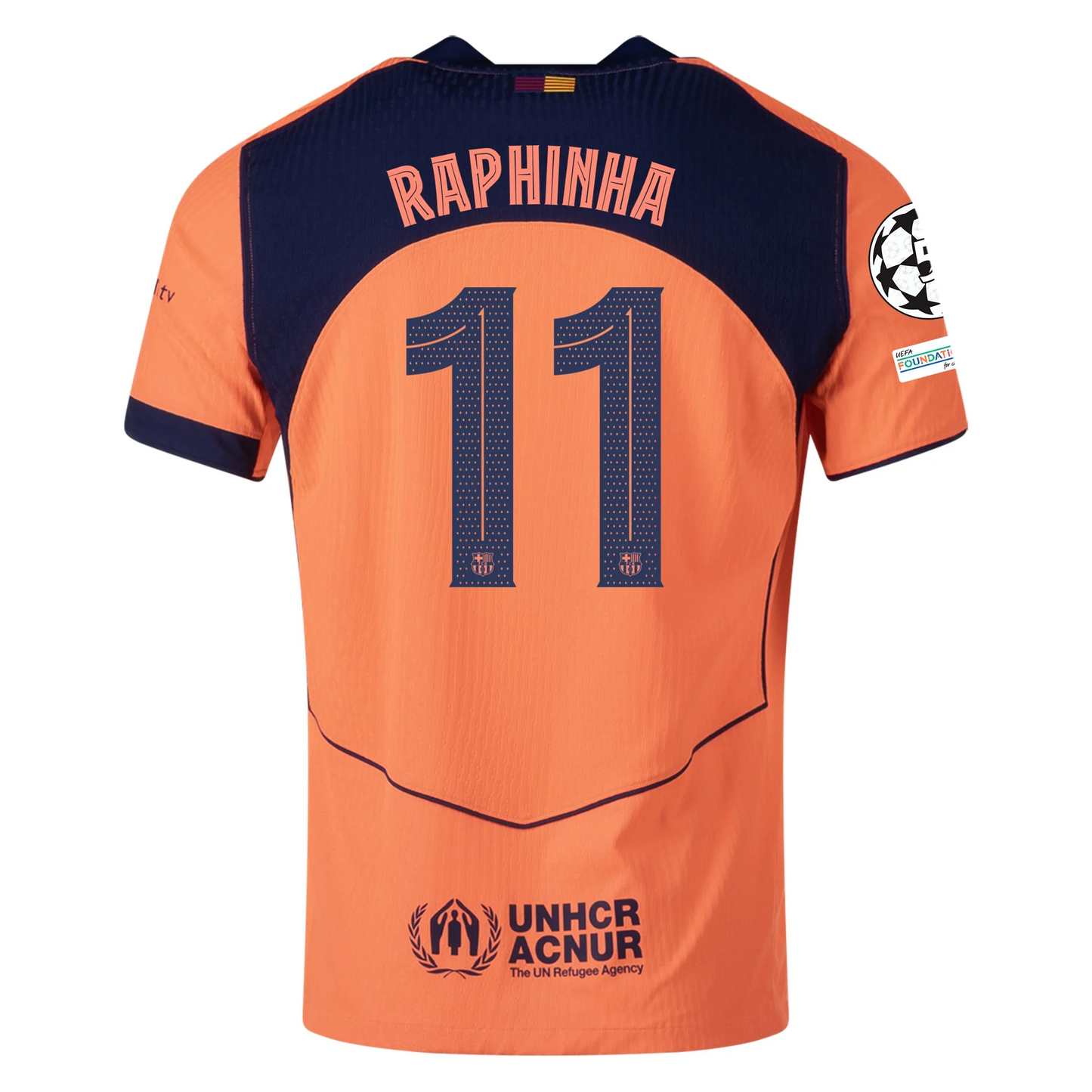 FC Barcelona 2025/26 Third Orange Jersey Raphinha #11