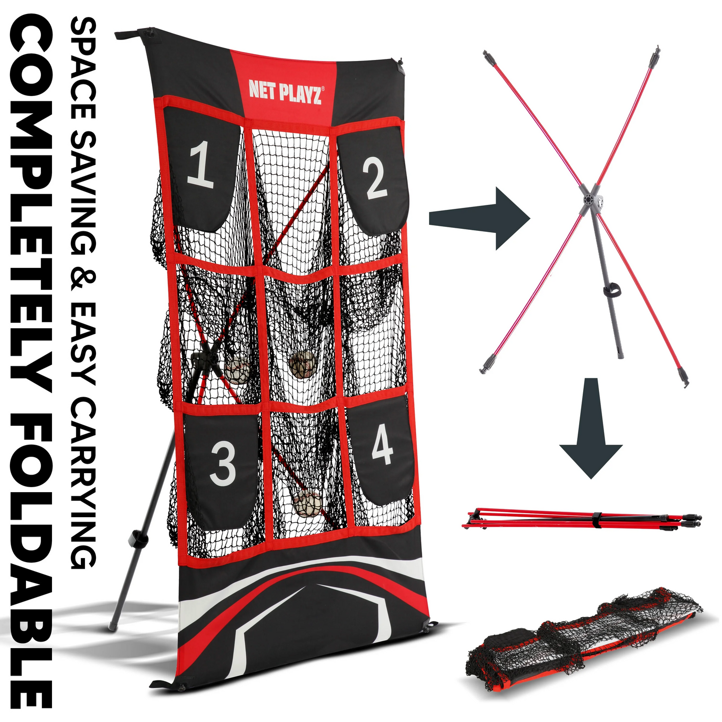 Pitching Target Net 9 Pocket Strike Zone