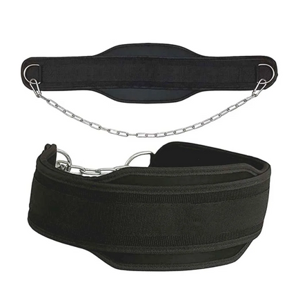 Heavy Duty Weight Lifting Belt with Chain