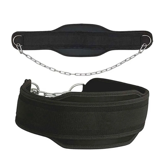 Heavy Duty Weight Lifting Belt with Chain